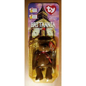 TY McDonalds Teenie Beanie Baby Mini Britannia the Bear 1999